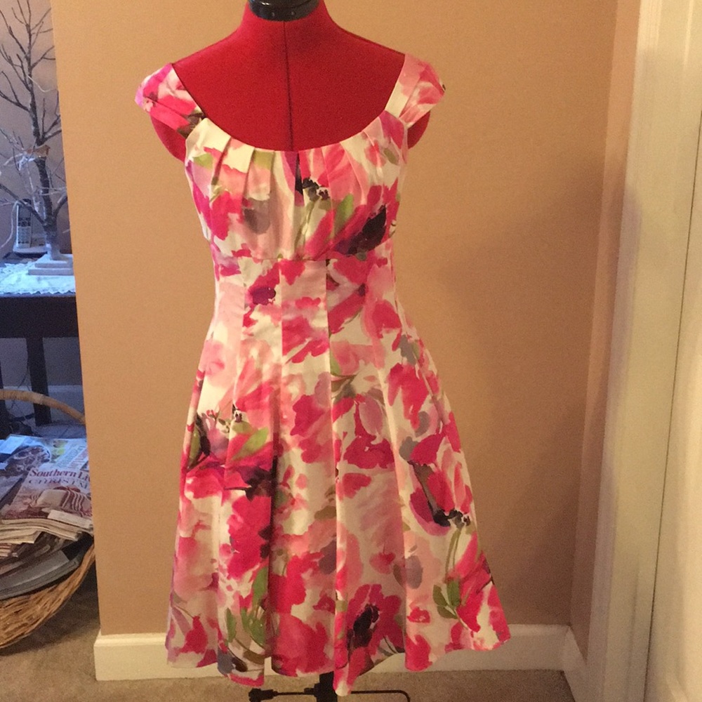 Flirty multicolored spring dress